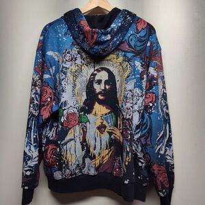 Club Chaos Breaking Bad Jesus Hoodie Men S Black Vintage Y2K Streetwear